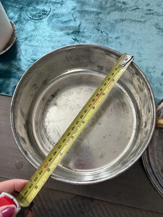 Classic Copper Saucepan with Lid - Copper Finish vintage - Picture 3 of 8